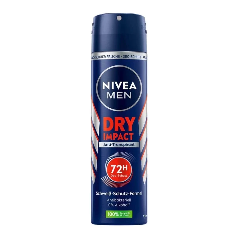 део спрей дезодорант Nivea men Dry Impact 72h 150мл