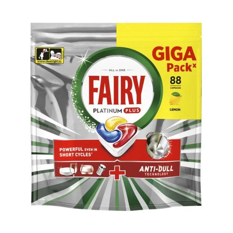 таблетки съдомиялна Fairy Platinum PLUS lemon 88бр