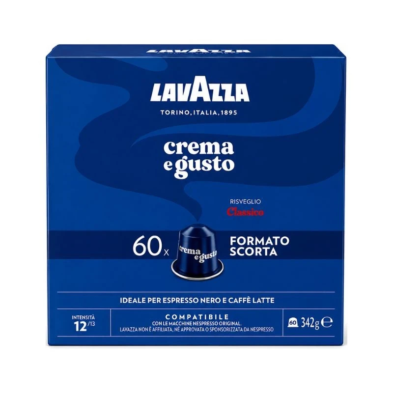 кафе Lavazza Crema e Gusto Classico за nespresso алуминиеви 60бр