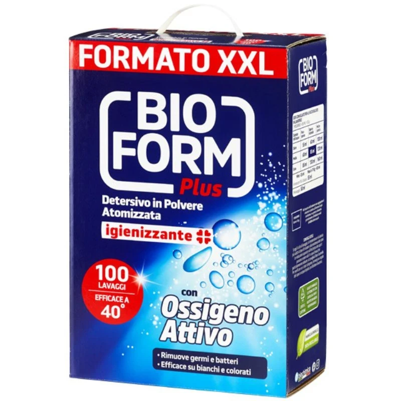 сух прах BioForm plus Ossigeno Attivo Igienizzante с активен кислород 100пр. 5кг