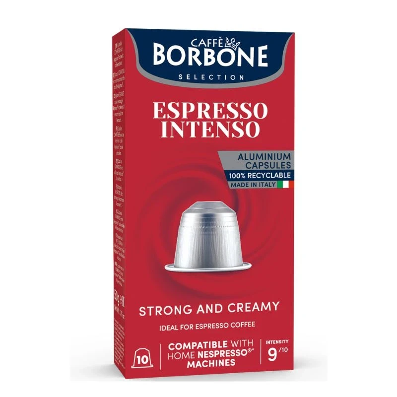 кафе Borbone espresso Intenso за nespresso алуминиеви 10бр