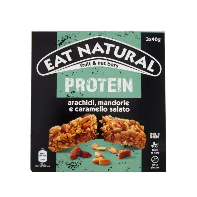 барче Ferrero Rocher Eat Narture Protein протеиново с фъстъци, бадем и солен карамел 3х40гр