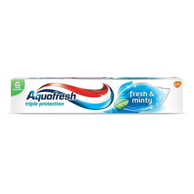 паста за зъби Aquafresh Fresh and Minty 3in1 protection 24h свеж и ментов 125мл