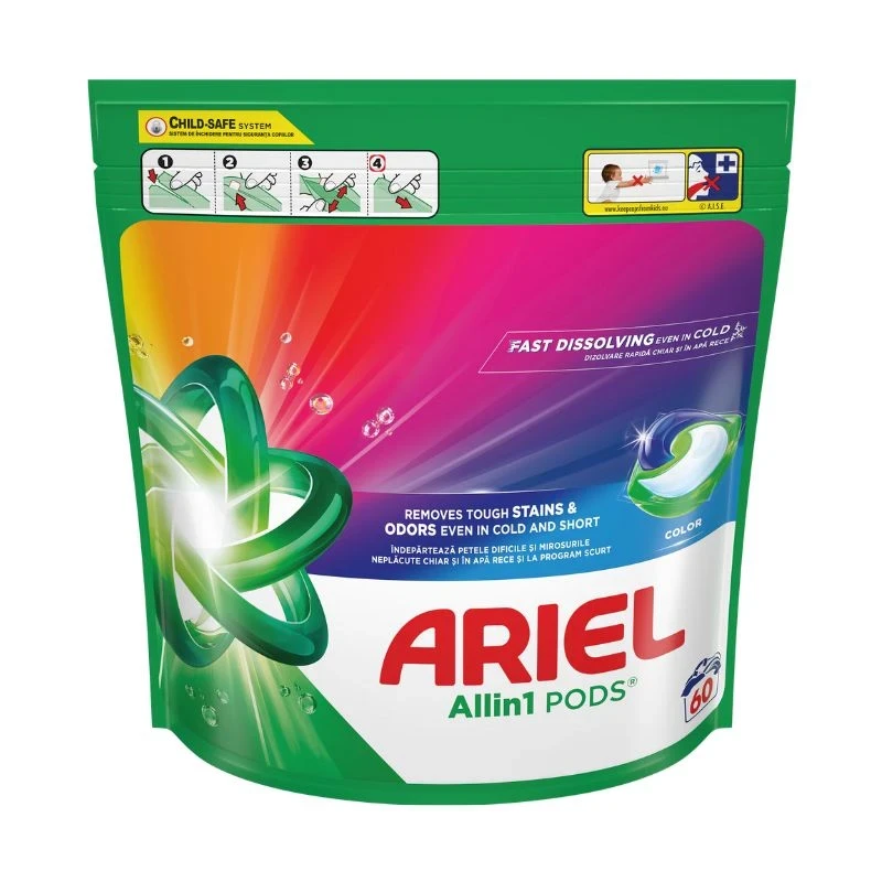 капсули Ariel All in1 Color 60пр цветно