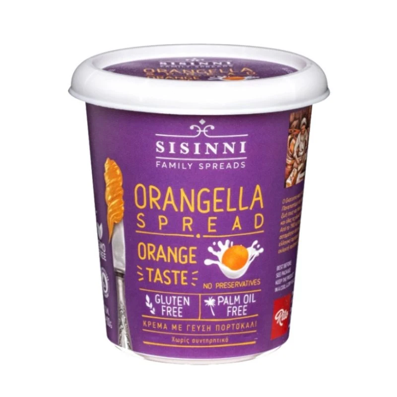 крем Sisinni Orangella spread Orange портокал 400гр