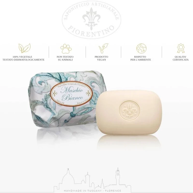 сапун Fiorentino Muschio Bianco Бял мускус 1 бр 200 гр