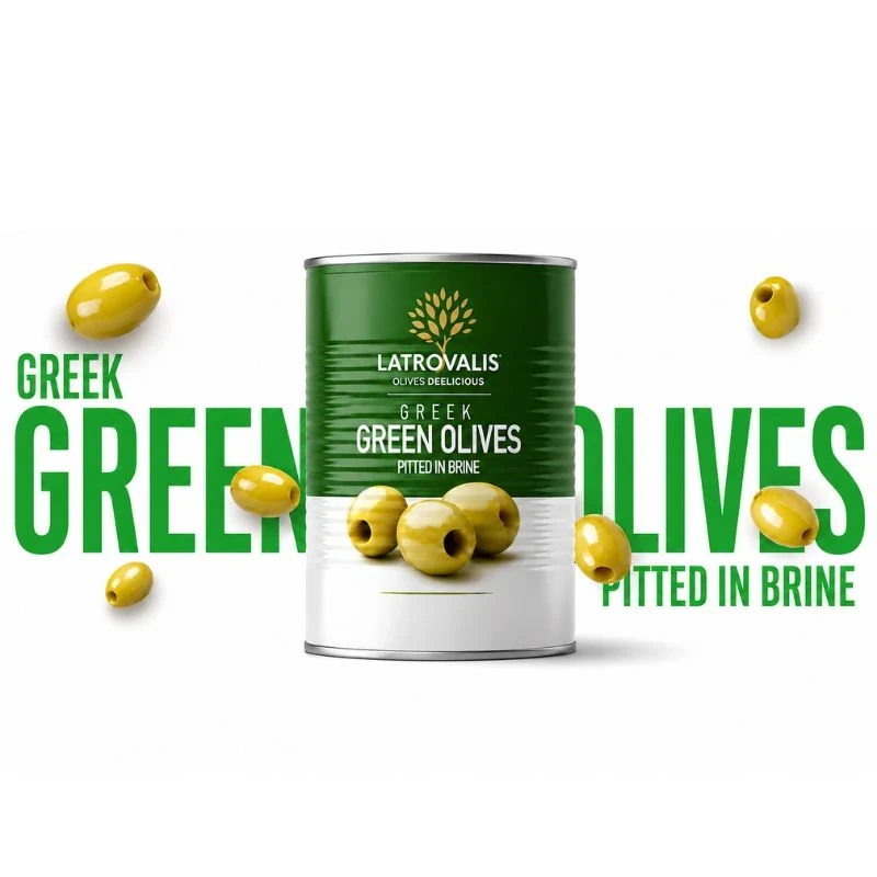 м-ни Latrovalis Green pited зелени без костилка стерилизирани 180гр отцедено