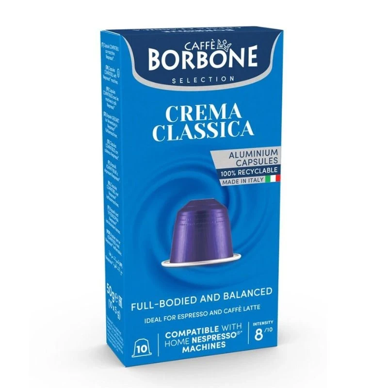 кафе Borbone Crema Classica за nespresso алуминиеви 10бр