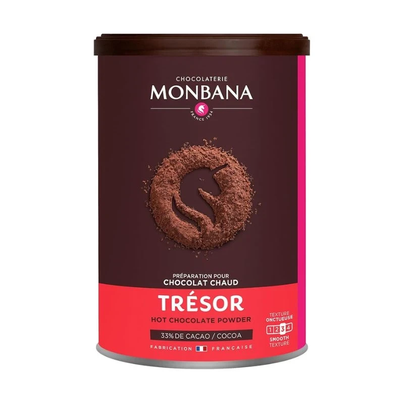 шоколадова напитка Monbana Tresos 33% какао кремообразна текстура 1кг