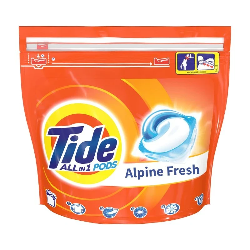 капсули Tide Allin1 Alpine Fresh универсал 42бр