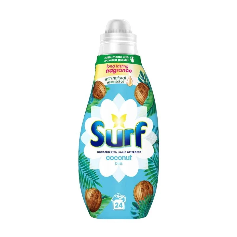 течен прах Surf Coconut Bliss универсал с кокосова вода 24пр 648мл ENG