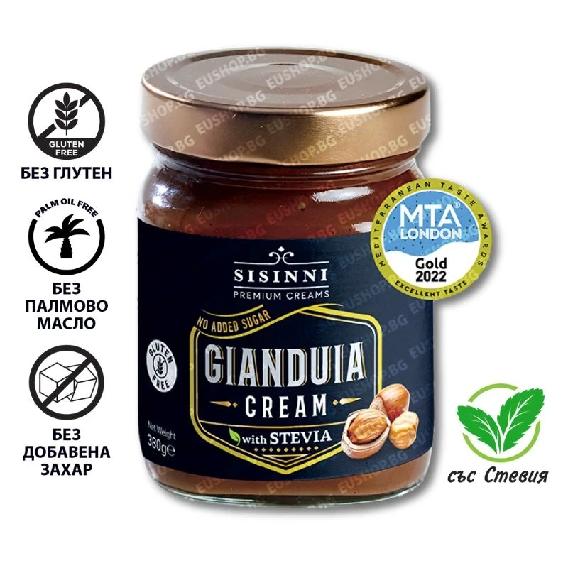 крем Sisinni Gianduia с шоколад Джандуя 30пр 380гр