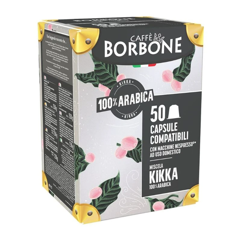 кафе Borbone Kikka 100пр Arabica за nespresso пластмасови 50бр