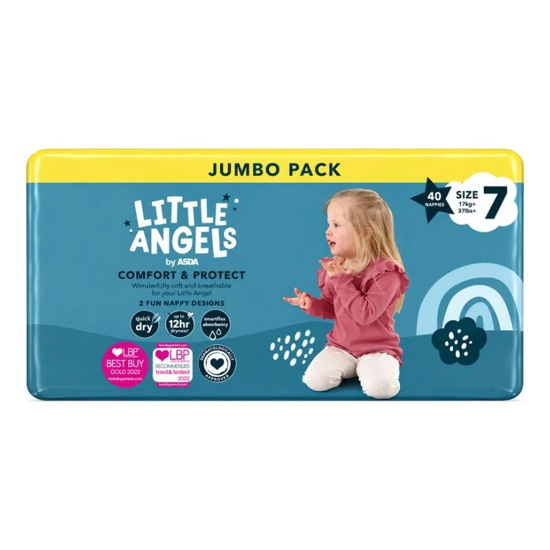 памперс Little Angels 7 17+кг 40бр