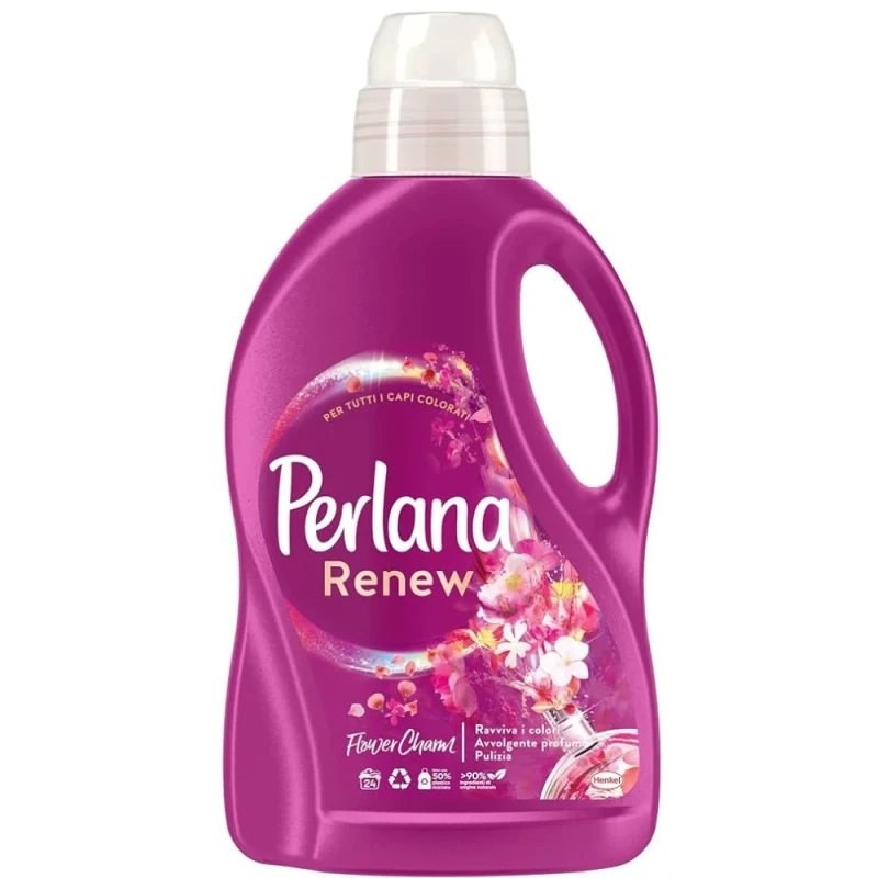 течен прах Perlana Flower Charm универсал възстановява цветовете 28пр 1.4л