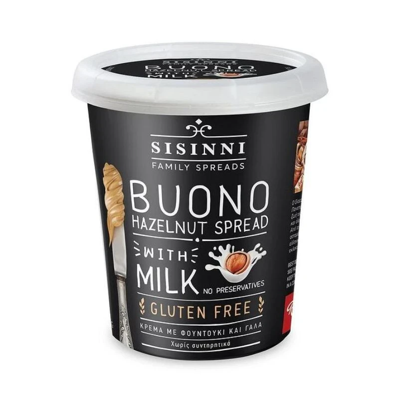 крем Sisinni Buono Hazelnut spread with milk лешников крем с мляко „Вкусно“ 400гр