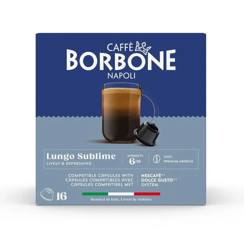 кафе Borbone Lungo Sublime 100пр Arabica за Dolce Gusto 16бр