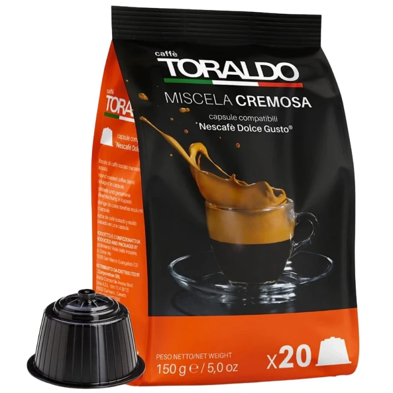 кафе Toraldo Cremosa за Dolce Gusto 20бр