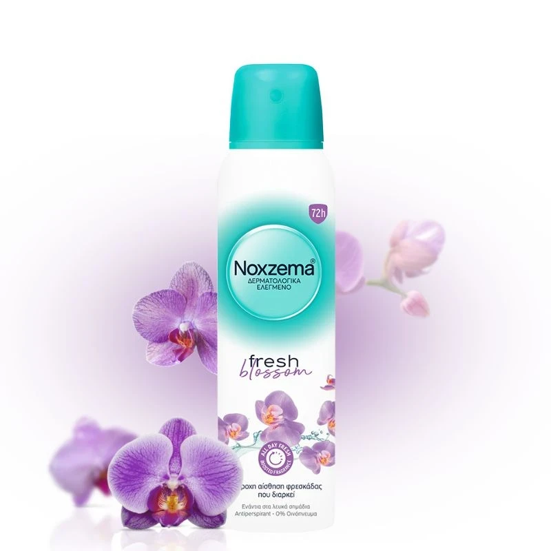 део спрей дезодорант Noxzema Fresh Blossom 72h 150мл