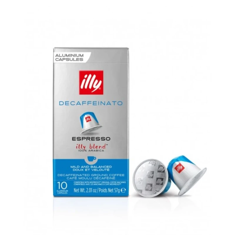 кафе illy Decaffeinato без кофеин за nespresso 10бр