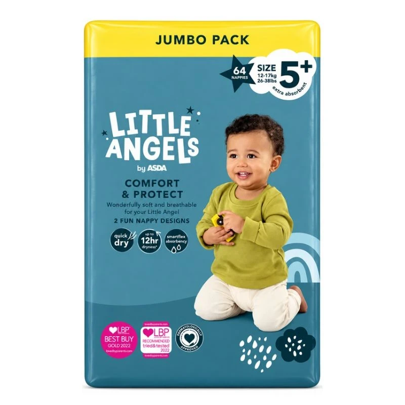 памперс Little Angels 5+ 12-17кг 64бр