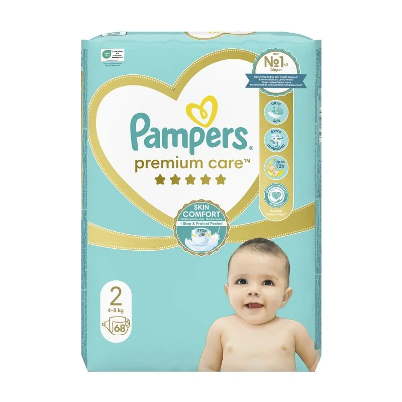 памперс Pampers Premium Care 2 4-8кг 68бр