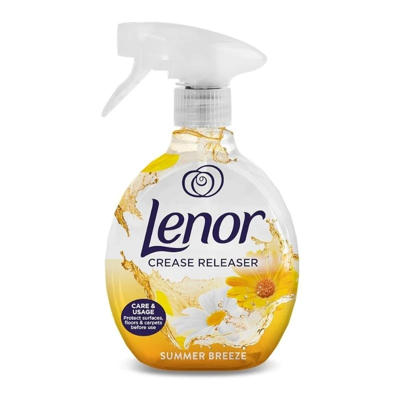парфюмен спрей Lenor Crease Releaser Summer Breeze за изправяне на гънки летен бриз 500мл