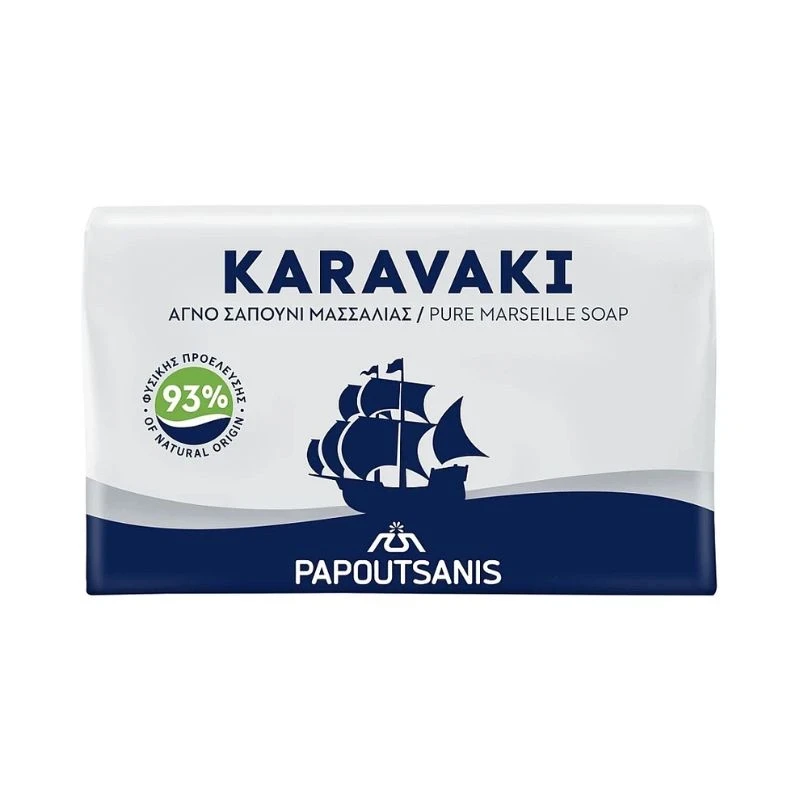 сапун Karavaki pure Marseille чист марсилски сапун с 93пр състаавки естествен произход 125гр
