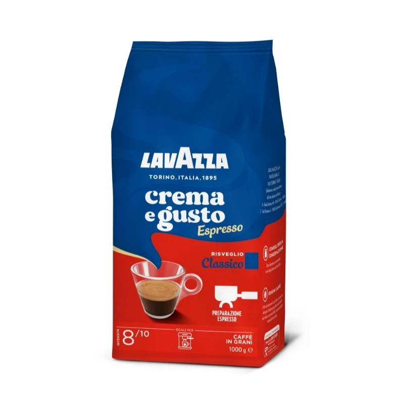 кафе Lavazza Crema e Gusto espresso Risveglio Classico 1кг зърна