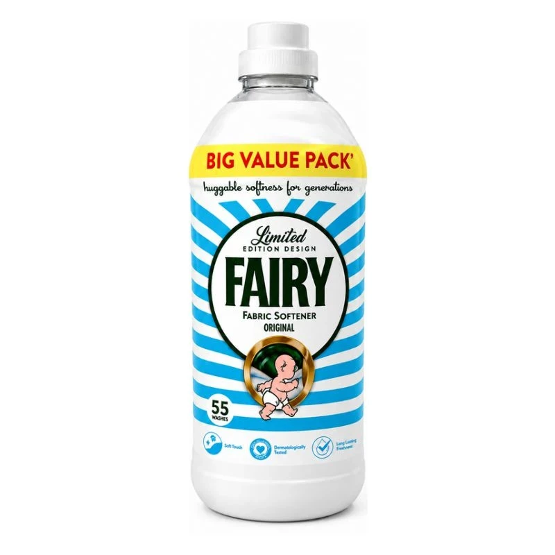омекотител Fairy Original limited edition бебешки лимитирана серия 55пр 1.815л 