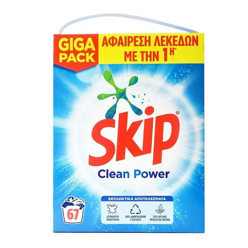 сух прах Skip Clean Power 67пр 4,355кг