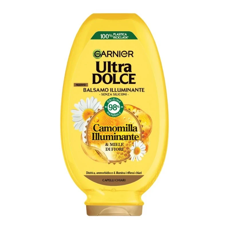 балсам Garnier Camomilla Illuminate and Miele di Fiori лайка и цветен мед за светла коса 200мл