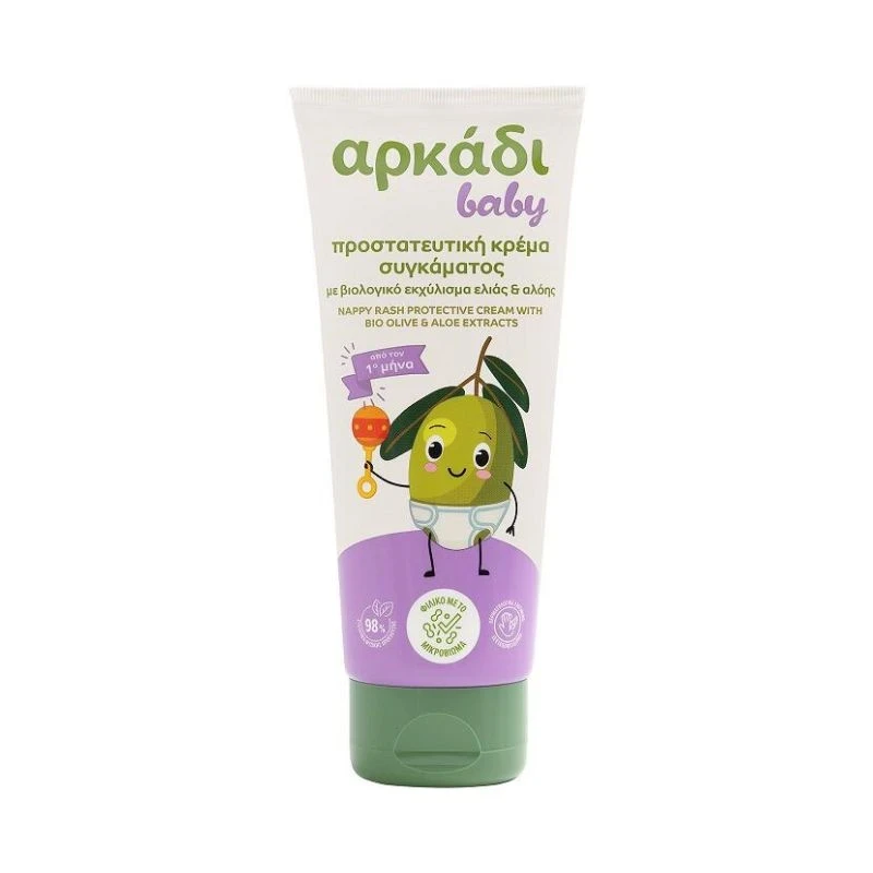 крем Arkadi Baby Bio olive and Aloe омекотяващ хидратиращ с био зехтин и ектракт алое 100мл