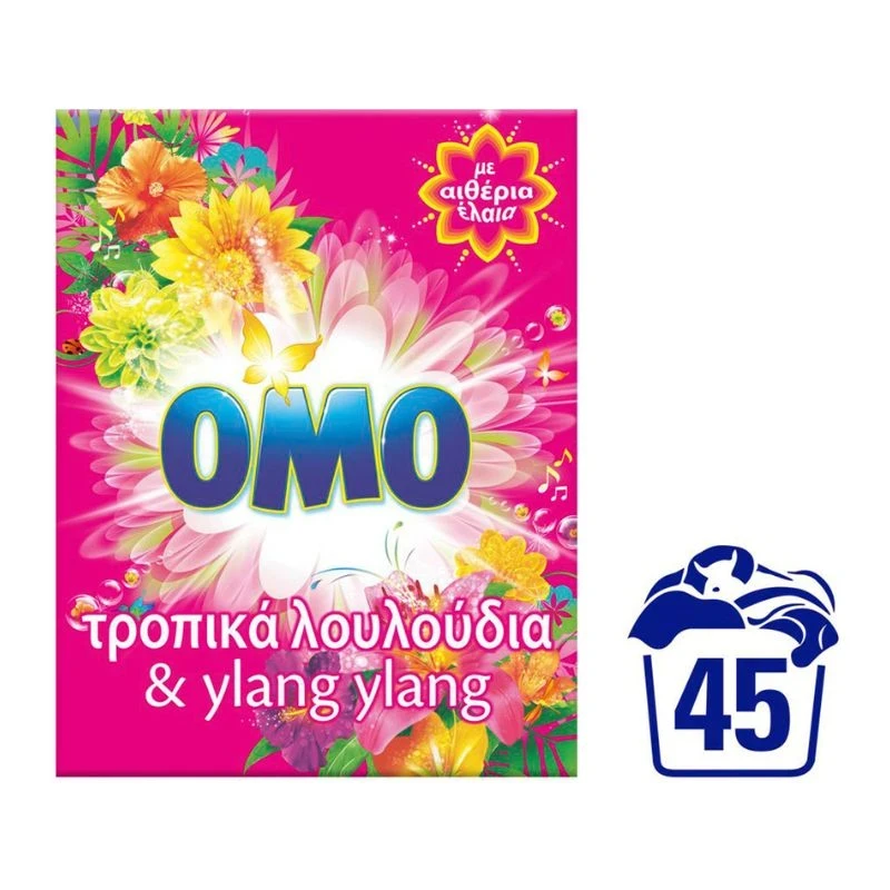 сух прах Omo Tropical flowers and Ylang Ylang универсал 45пр 2,52кг