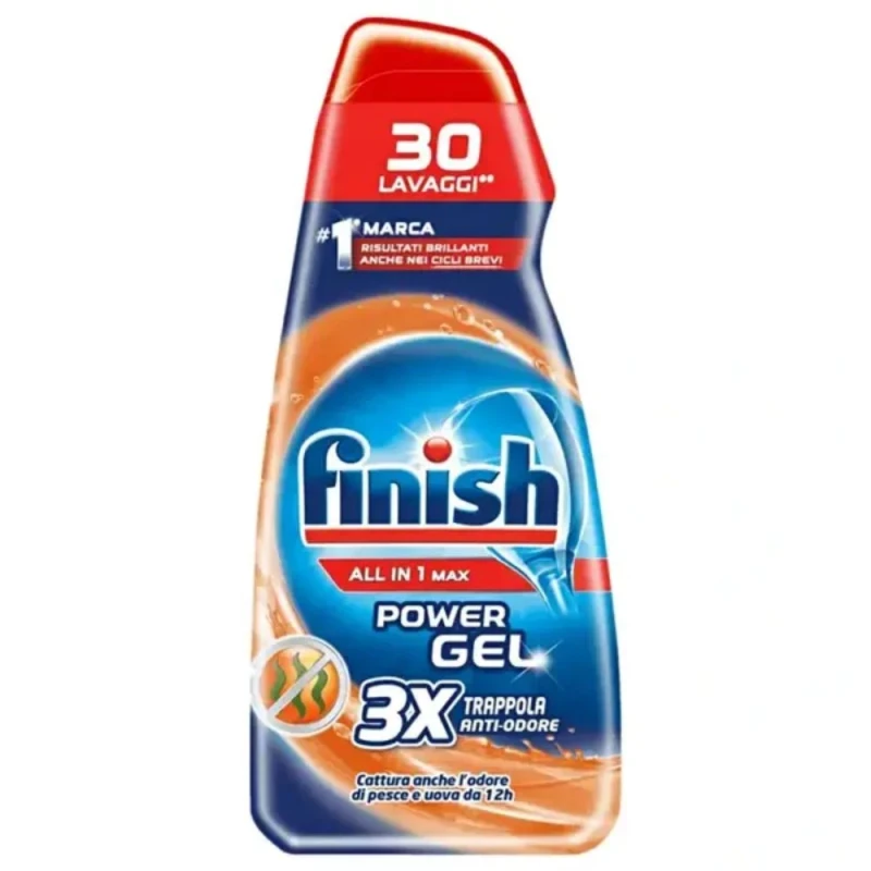 препарат съдомиялна Finish Anti Odore гел 30 съдомиялни 600мл