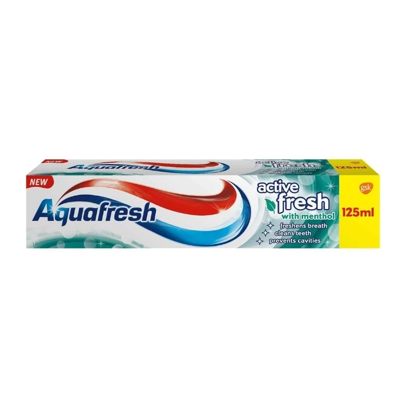 паста за зъби Aquafresh active Fresh with menthol свежест с ментол 125мл