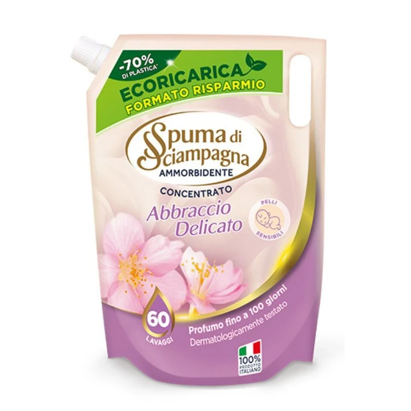 омекотител Spuma di Sciampagna Abbraccio Delicato 60пр 1,2л
