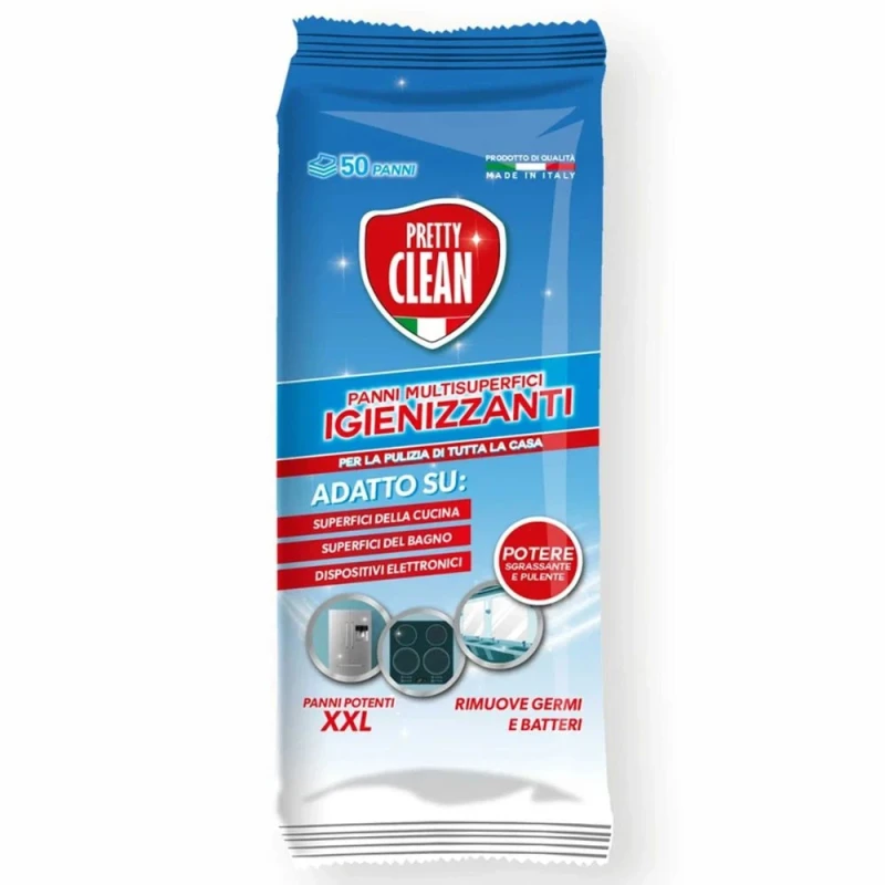 мокри кърпи Pretty Clean Classic Igiennizanti хигиенизиращи  50бр