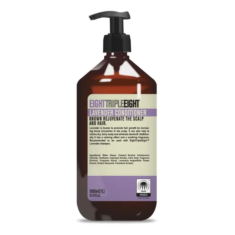 балсам EightTripleEight Lavender релаксира облекчава сух и сърбящ скалп 1л помпа