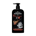 Thumbnail 1 of душ гел Karavaki men 3in1 Volcanic Energy активен въглен и вулканичен екстракт 550мл помпа