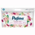 Thumbnail 1 of хартия тоалетна PUFINA LUX 8 рола 3 пластова TRANDAFIRI-ROSA