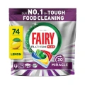 Thumbnail 1 of таблетки съдомиялна Fairy Platinum PLUS miracle 30min lemon 30-минутно чудо 74бр