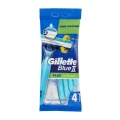 Thumbnail 1 of самобръсначка Gillette Blue 2 Plus Slalom глава с 2 ножчета 4бр самобръсначки
