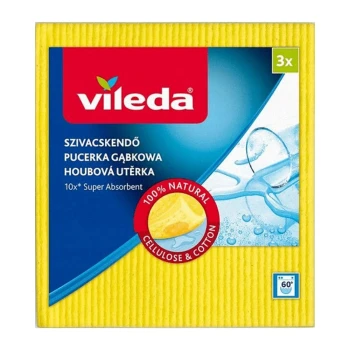 Снимка на гъба Vileda Sponge Cloth попивателна 3бр