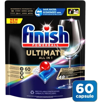 Снимка на таблетки съдомиялна Finish Ultimate 60 съдомиялни