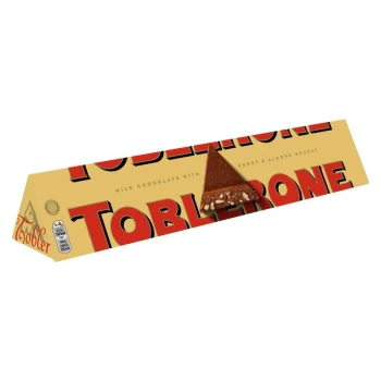 Снимка на шоколад Toblerone Milk Chocolate млечен с мед и бадемова нуга 100гр GR