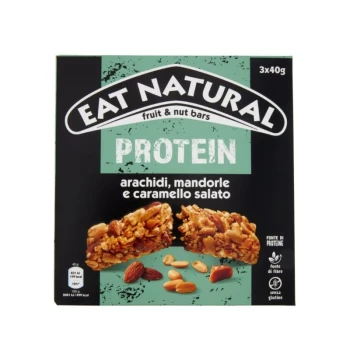 Снимка на барче Ferrero Rocher Eat Narture Protein протеиново с фъстъци, бадем и солен карамел 3х40гр