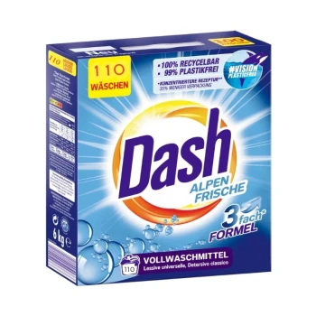 Снимка на сух прах Dash Alpen Frische универсал 110пр 5.5кг