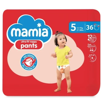 Снимка на памперс-гащи Mamia 5 ultra-fit 12-17кг 36бр
