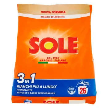 Снимка на сух прах Sole Bianchi за бяло 26пр 1,3кг